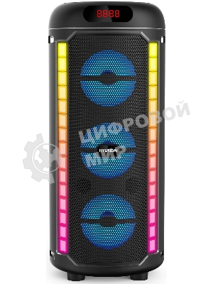 Минисистема Hyundai H-MC1221 черный 15Вт FM USB BT SD/MMC