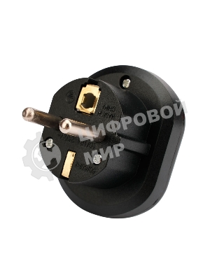 Переходник питания универсальный Cablexpert 6в1 A-AC-UKEU-003B, с вилки A,B,(C),F,E,G,I в F,E, 16А, термостойкий PС пластик, черный, пакет