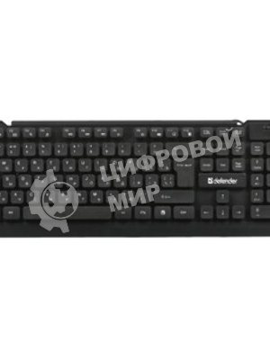 Комплект клавиатура+мышь Defender York C-777 проводной, USB, 1000 DPI, чёрный