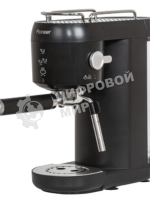Кофеварка рожковая Pioneer CM109P black черный, исп. кофе - молотый, 1 л, 1400 Вт, 20 бар