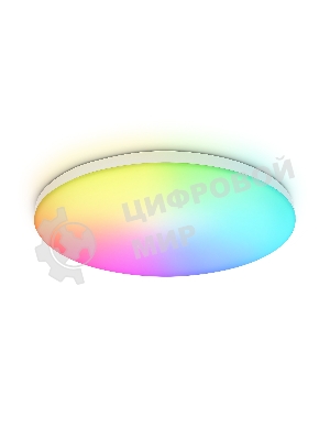 Умный светодиодный светильник FZ2001 WH белый IP54 20W 3000K-6500K+RGB Wi-Fi Алиса/Tuya/Smart Home/Alexa D300*55 (ПДУ ИК)