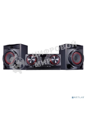 Мини-аудиосистема LG CJ44 черный 480Вт FM USB BT