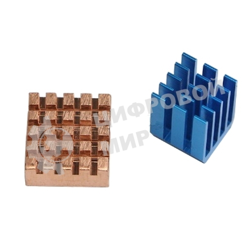 Набор радиаторов ACD RA207 Golden + Blue Heat Sink setfor Raspberry Pi 3