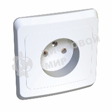 Розетка 1-м СП Этюд 16А IP20 без заземл. бел. SchE PC16-001B