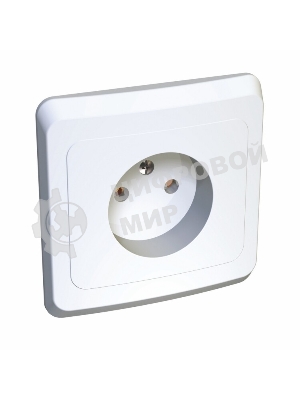 Розетка 1-м СП Этюд 16А IP20 без заземл. бел. SchE PC16-001B