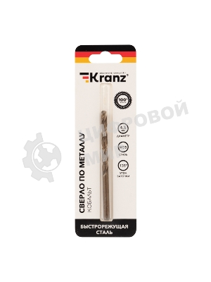 Сверло по металлу Kranz 4,5 мм 