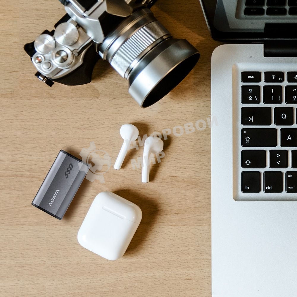 Внешний SSD ADATA Elite SE880, 2TB, USB 3.2 Gen 2x2 Type-C, R/W 2000/2000, серый