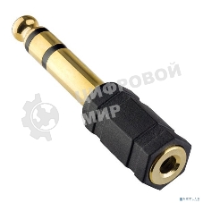 Переходник PERFEO Jack 6.35 мм вилка - Jack 3.5 мм розетка, стерео-аудио (A7023)