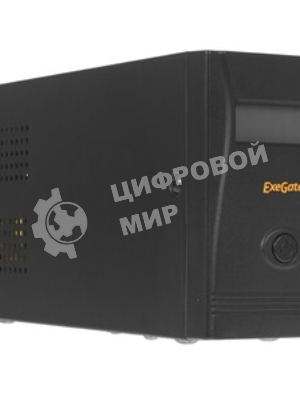 Источник бесперебойного питания ExeGate Smart LB-650.LCD.AVR.4C13 (650VA/390W, LCD, AVR, 4*C13, батарея 12V 7Ah, черный)