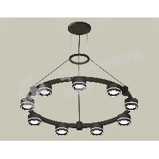 Светильник Ambrella light XR92051901/9 SBK/FR черный песок/белый матовый GX53  (A9205, C9242, N8434)