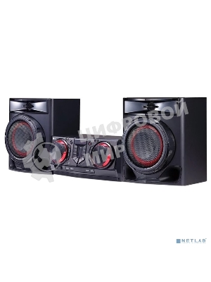 Мини-аудиосистема LG CJ44 черный 480Вт FM USB BT