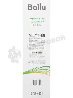Вентилятор Ballu BFF-815 черный, напольный, 45 Вт, 3 скорости, 40 см