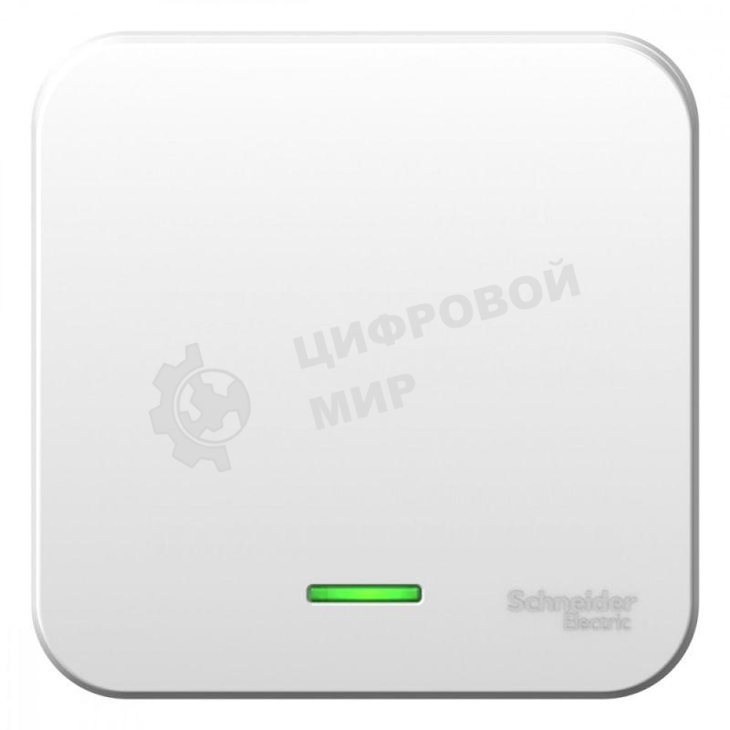 Выключатель 1-кл. ОП Blanca (сх.1) 10А 250 В изол. пласт. с подсветкой белый SchE