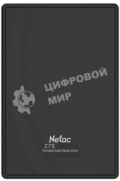 Внешний SSD Netac Z7S, 2TB, USB 3.2 Gen 1 Type-A, R/W 550/480, черный