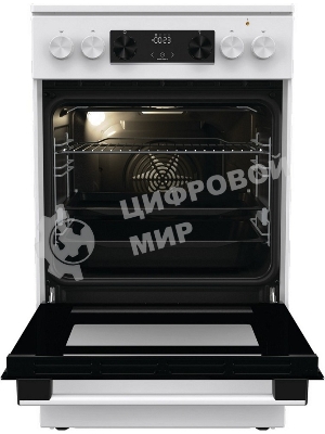 Плита электрическая Gorenje GECS5C70WA белый, конфорок 4 электрических, духовка 70 л, 50 см x 85 см x 59.4 см