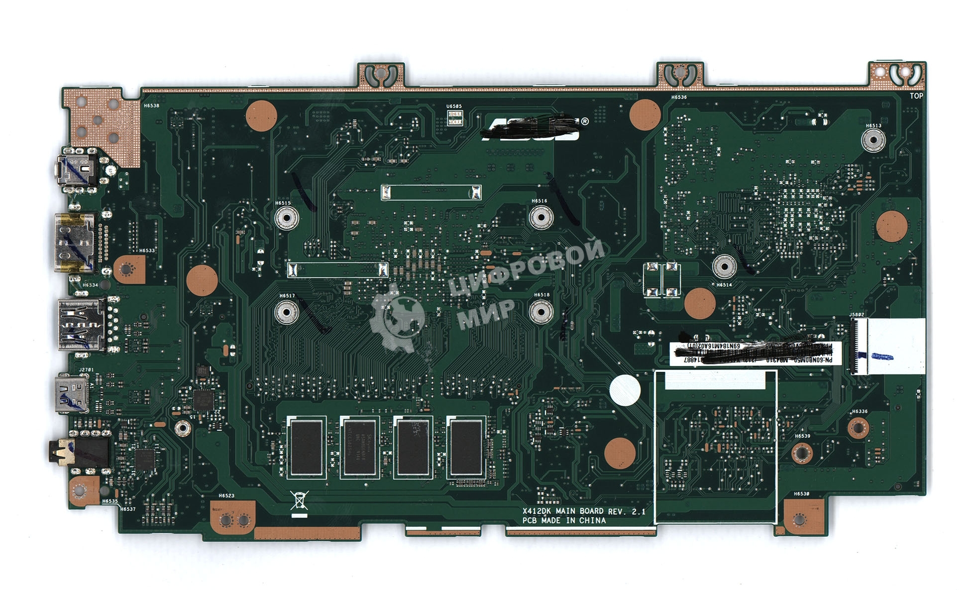 Материнская плата для Asus X412DA 4G/R5-3500U 90NB0M50-R00010