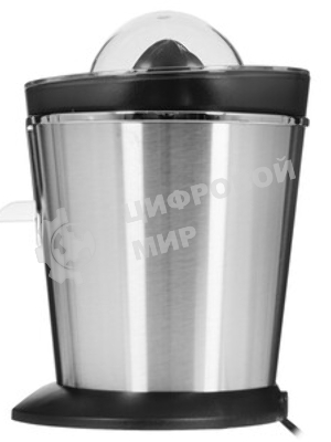 Соковыжималка BQ J1732 чёрный/серебристый, цитрусовая, 125 Вт, 250 мл, механическое