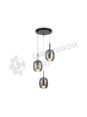Подвесной светильник Ambrella light LH11153/3 BK/WH/SM черный/белый/дымчатый E27*3 max 60W D425*1500