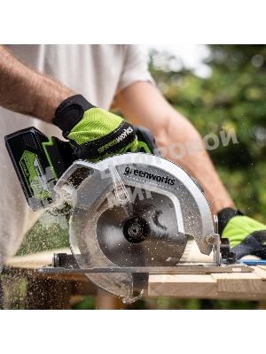 Циркулярная пила (дисковая) Greenworks GD24CS (ручная) D диска.:185мм (1500907CUB)