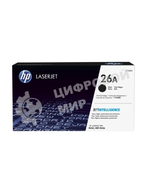 Тонер Картридж HP 26A CF226A черный для HP LJ Pro M402/M426 (3100 стр.)