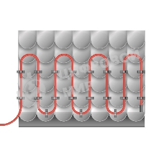 Греющий саморегулирующийся кабель Rexant на трубу Extra Line 25MSR-PB 25M (25м/625Вт)