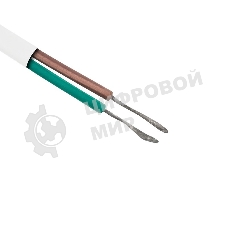 Шнур сетевой Rexant вилка плоская без розетки, кабель 2x0.5 мм², длина 1,5 м., белый