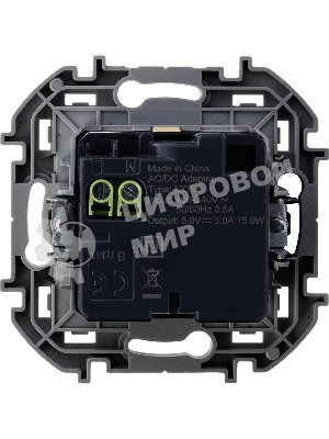 Зарядное устройство 2 разъема Legrand Inspiria USB A-C 240В/5В 3000мА слоновая кость