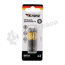 Бита для шуруповерта Kranz PZ3х50 мм (2 шт./уп.)