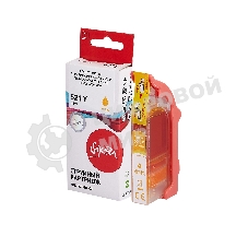 Картридж струйный Sakura 2936B004 (521 Y) для Canon, желтый, 8,4 мл., 530 к.