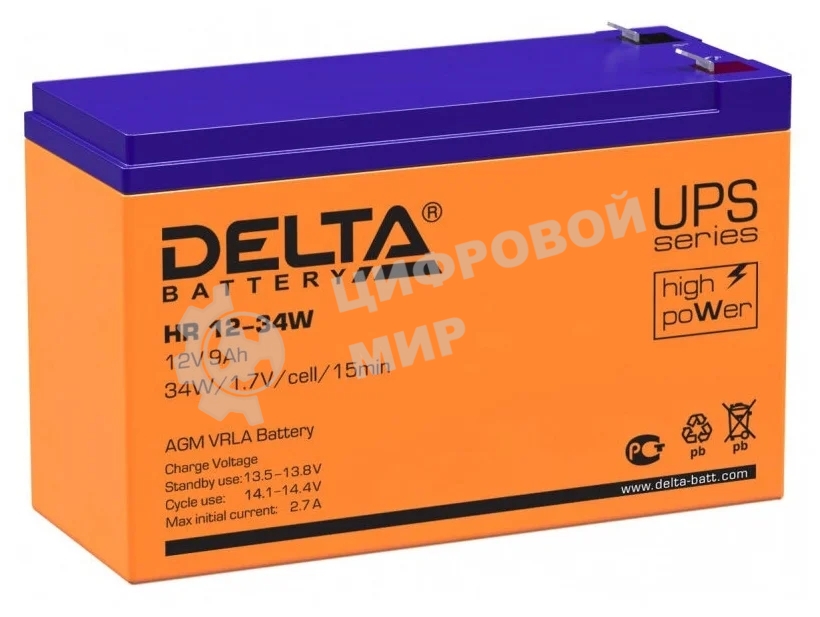 Батарея для ИБП Delta DT 1212 (12V, 12Ah)