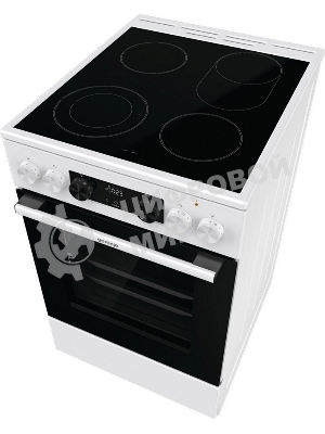 Плита электрическая Gorenje GECS5C70WA белый, конфорок 4 электрических, духовка 70 л, 50 см x 85 см x 59.4 см