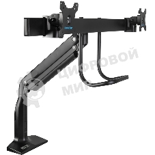 Кронштейн Kromax OFFICE-20 черный, 1 шт/уп. Кр. алюм. настол. для мон. 17