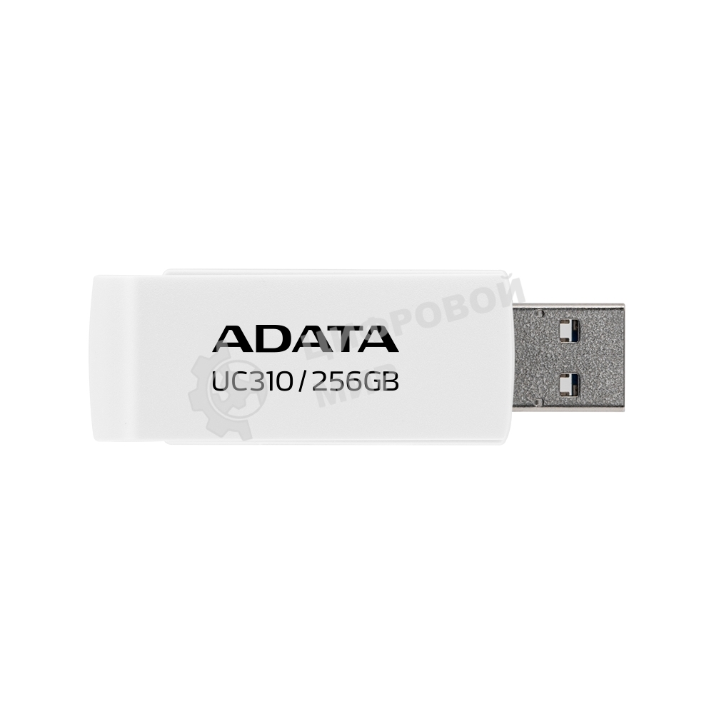 Флешка USB ADATA UC310 (UC310-256G-RWH), 256Gb, USB 3.2 Gen1, R/W 100/30, белый
