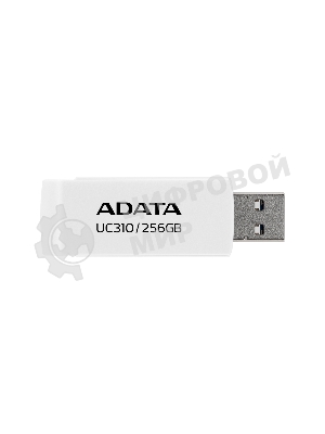 Флешка USB ADATA UC310 (UC310-256G-RWH), 256Gb, USB 3.2 Gen1, R/W 100/30, белый