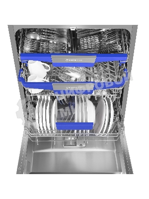 Посудомоечная машина Maunfeld MWF60331S Inverter, нержавеющая сталь, 59.8 см, 14 компл., 42 дБ, класс A+++