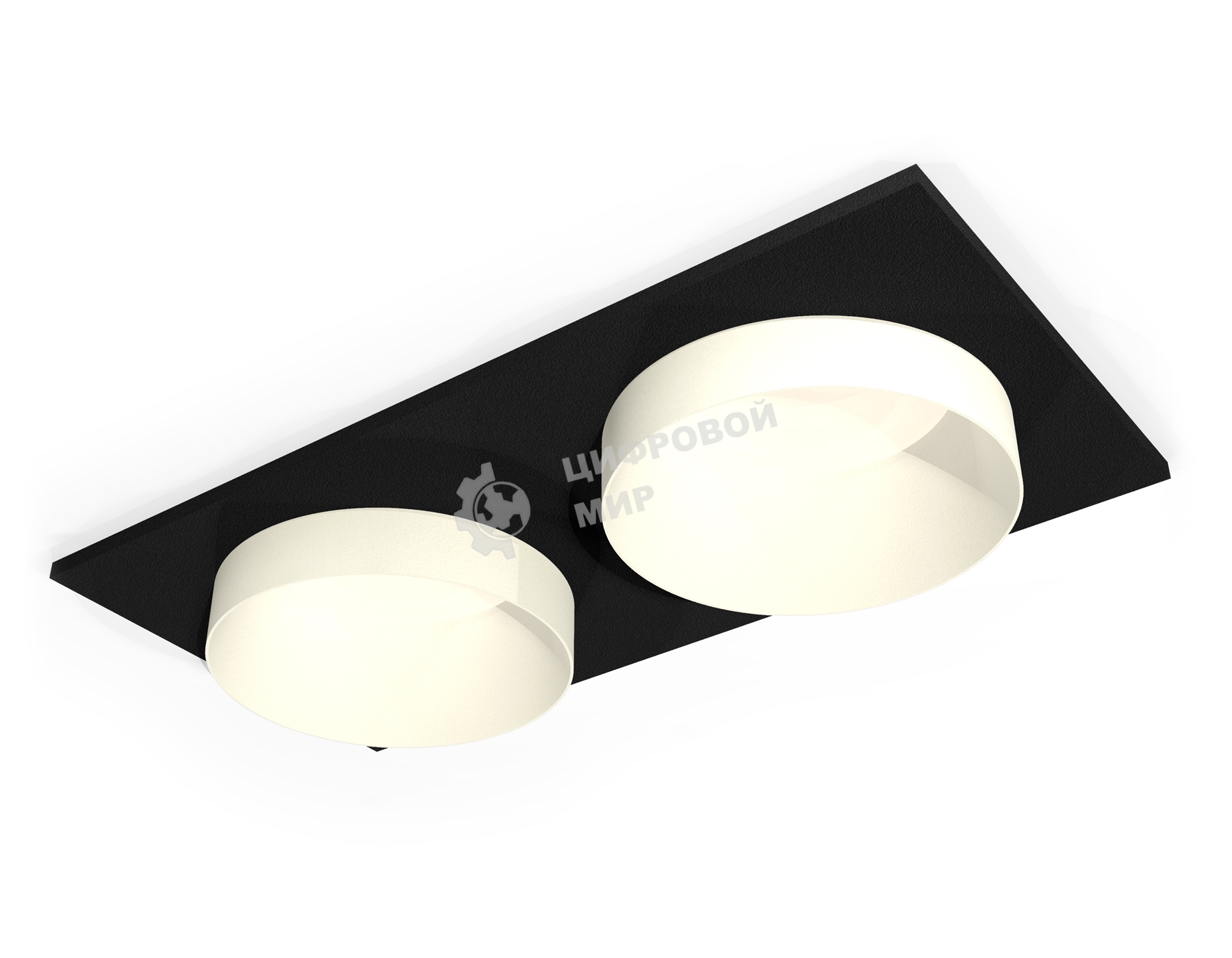 Комплект встраиваемого светильника Ambrella light XC6526020 SBK/SWH черный песок/белый песок MR16 GU5.3 (C6526, N6130)