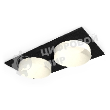 Комплект встраиваемого светильника Ambrella light XC6526020 SBK/SWH черный песок/белый песок MR16 GU5.3 (C6526, N6130)