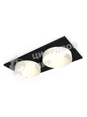 Комплект встраиваемого светильника Ambrella light XC6526020 SBK/SWH черный песок/белый песок MR16 GU5.3 (C6526, N6130)
