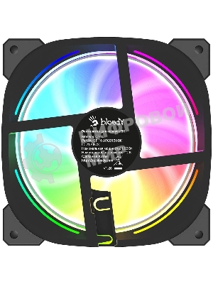 Вентилятор для корпуса Bloody CF-16 120х120x25 черный 4-pin 30дБ (CF-16-ARGB120-BK) Ret