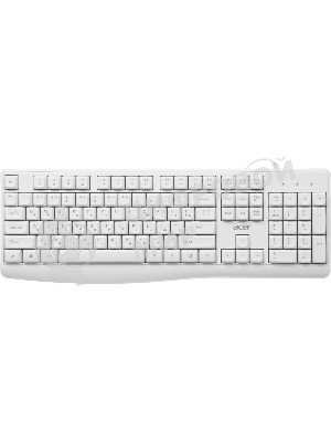 Клавиатура проводная Acer OKW301 (ZL.KBDCC.01B), USB, белый