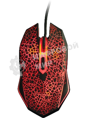 Мышь проводная Qumo Solaris M10 + коврик, проводная, оптическая, 800/1200/1600/2200 dpi