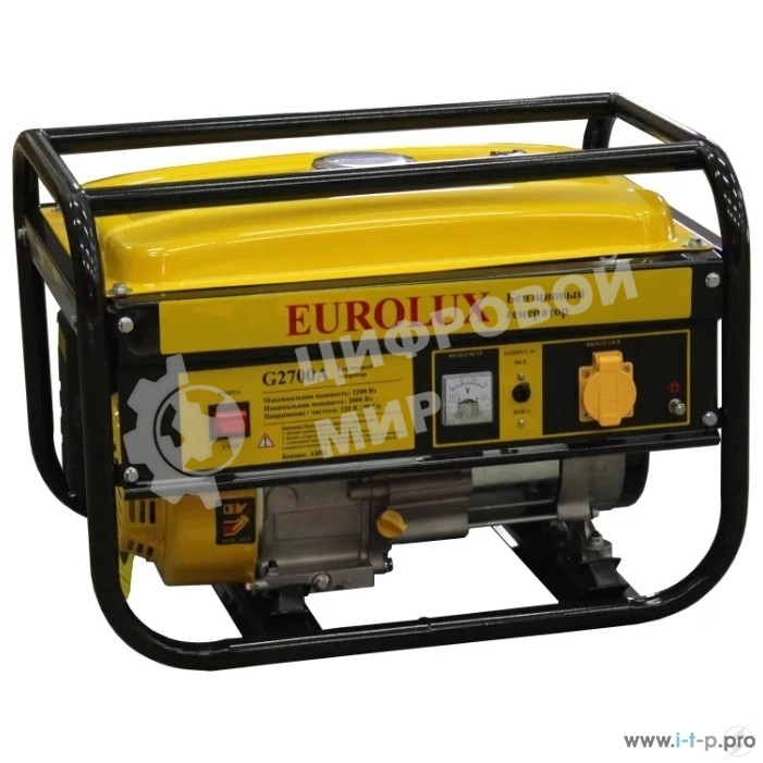 Электрогенератор бензиновый Eurolux G2700A, 2.2 кВт, 76 дБ, 35 кг