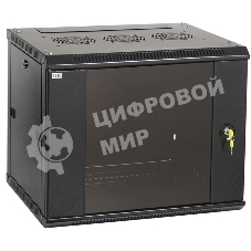 Шкаф LINEA W 6U 600x600 мм дверь стекло, RAL9005 ITK