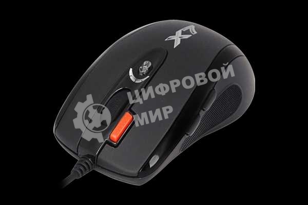 Мышь проводная A4Tech XL-750BK черный, 3600 dpi, USB, кнопки - 7