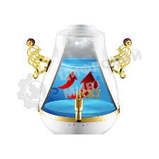 Самовар Centek CT-0092 A (белый+рисунок+золото), 4.0л, 2300 Вт, поддерж.t + LED индикатор