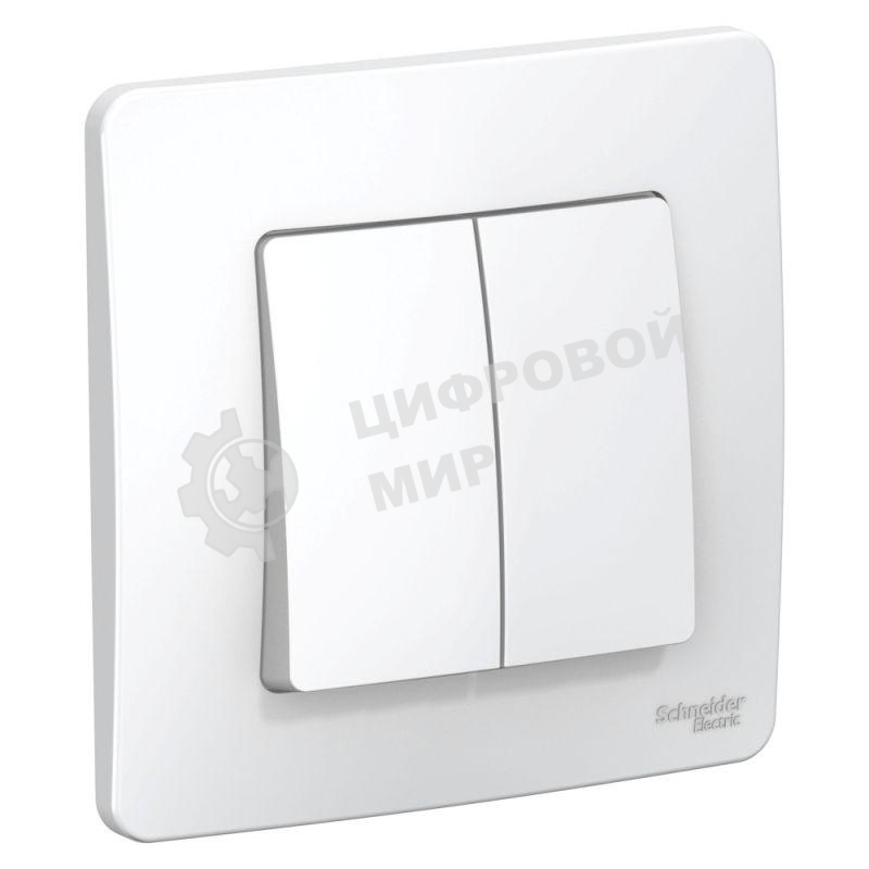 Выключатель 2-кл. СП Blanca (сх.5) 10А 250 В белый SchE BLNVS010501