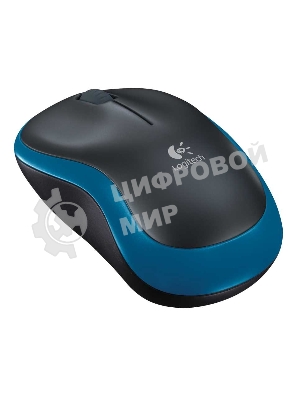 Мышь беспроводная Logitech M185 синий, 1000 dpi, радиоканал, USB, кнопки - 3