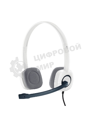 Гарнитура Logitech H150 белый, проводная, 3.5 мм