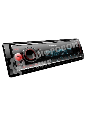 Автомагнитола Pioneer MVH-S520BT, 1 DIN, Bluetooth, USB Type-A, AUX, пульт ДУ, съёмная панель