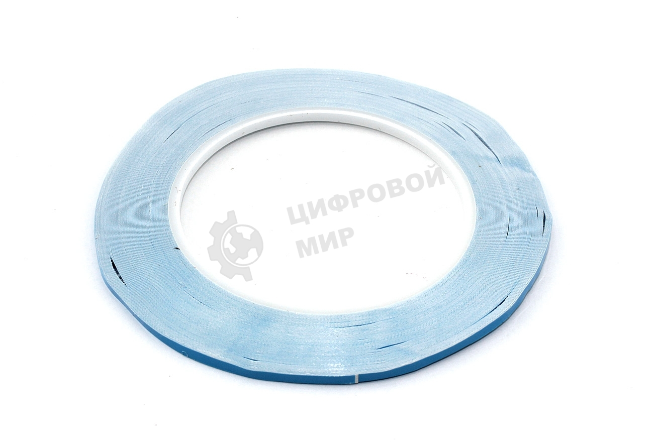Термоскотч двусторонний 3 мм, 50 м синий